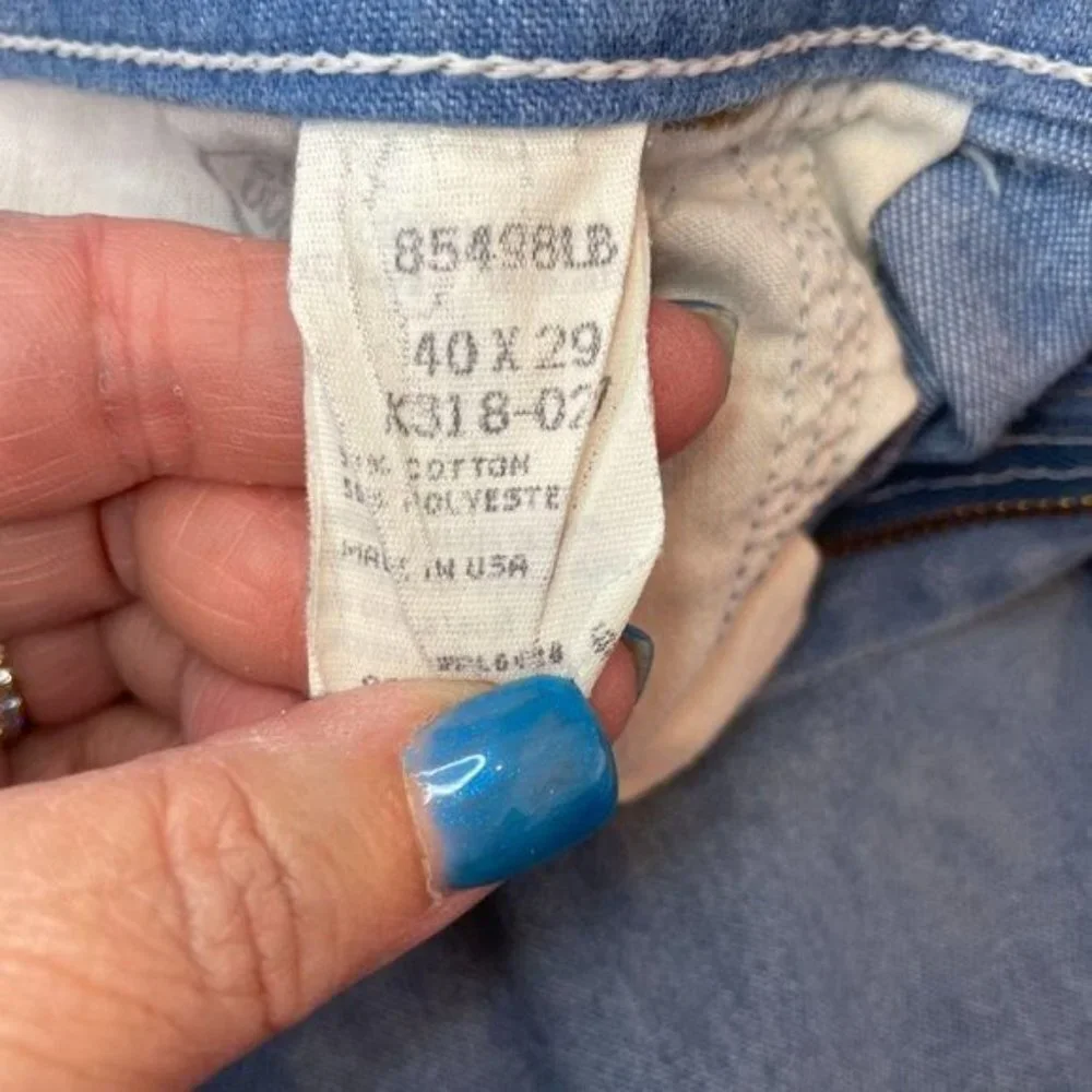 Vintage‎ Wrangler Light Wash Jeans, Size 40x29, USA